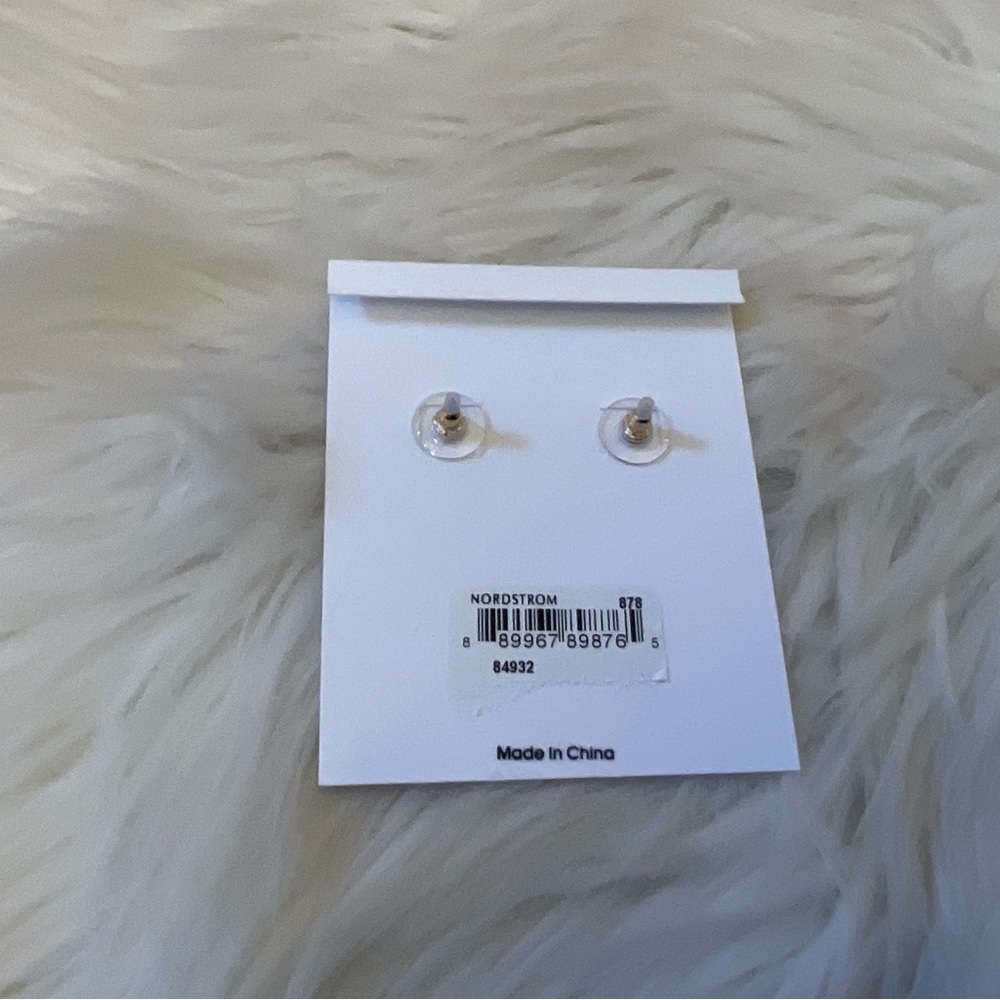 Baublebar Crystal Snowflake & Faux Pearl Earrings - New on Card - Picture 8 of 8